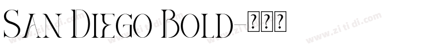 San Diego Bold字体转换